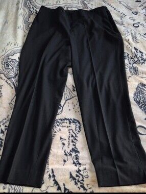 Talbots Size 10P Black Hollywood Dress Pants Side Zipper